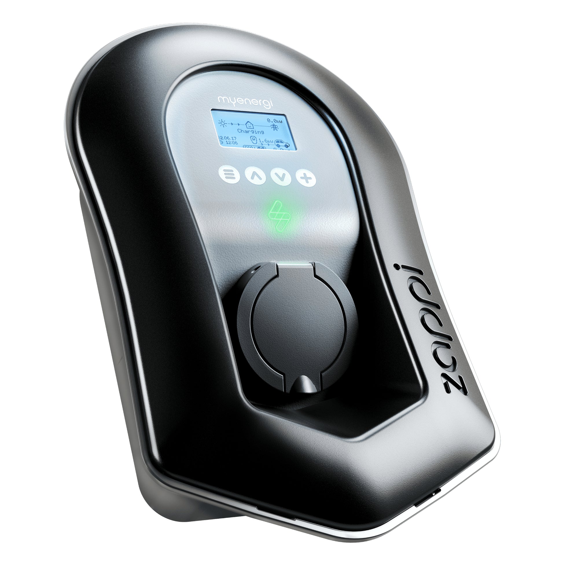 zappi untethered black left tilt